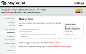 stayfocused disable