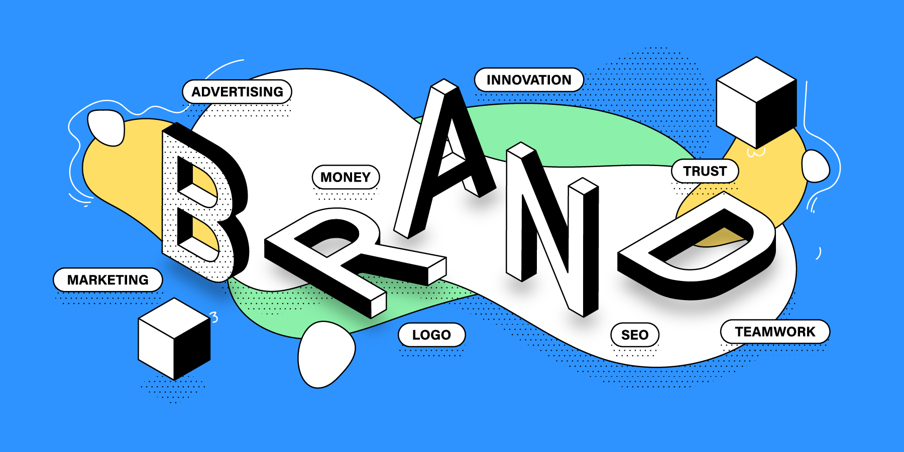 Image that displays the various aspects of brand equity as a freelancer